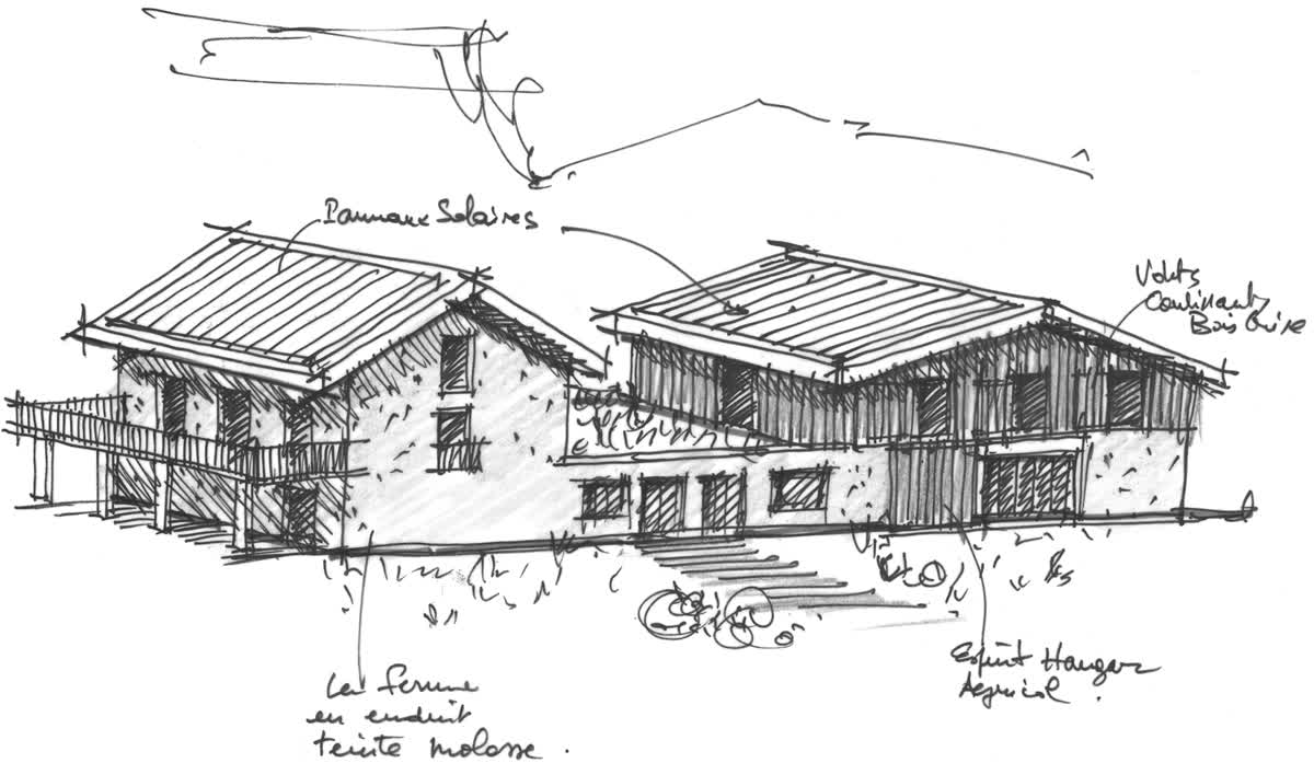 Croquis JMV - La Ferme aux Loups
